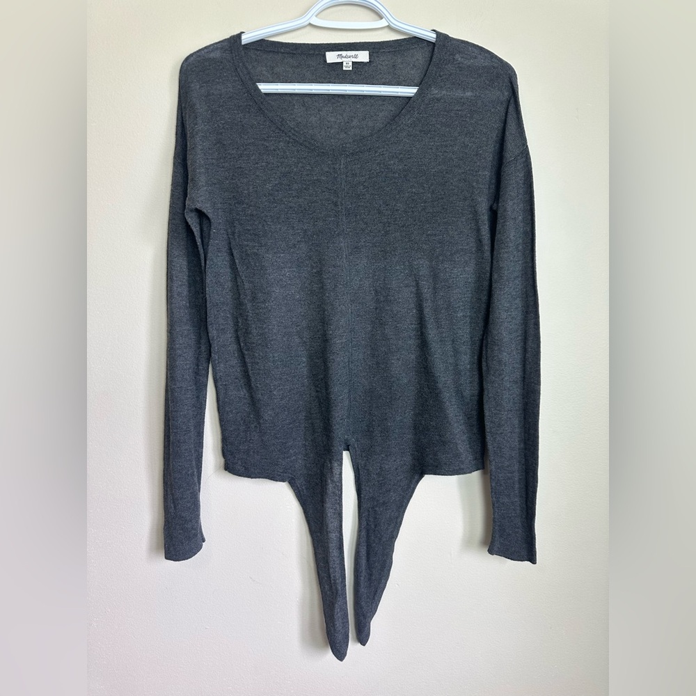 Madewell Size XS Charcoal Knit Sweater